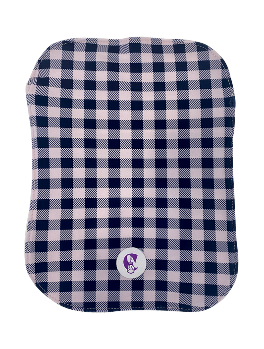 Navy & Purple Gingham Ostomy Bag Cover